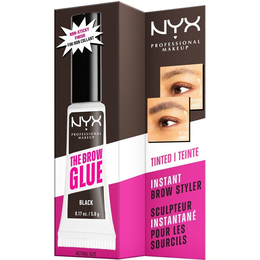 NYX Professional Makeup Augenbrauen-Klebestift 05 Schwarzes Augenbrauen-Gel