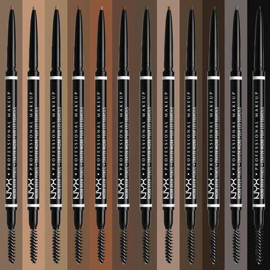 NYX Professional Makeup Micro Brow Pencil Creion pentru sprâncene - 05 Ash Brown 0.09 g