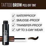 Maybelline New York Brow Tattoo Medium Bruin semi-permanente wenkbrauwkleur 02, 4,6 g