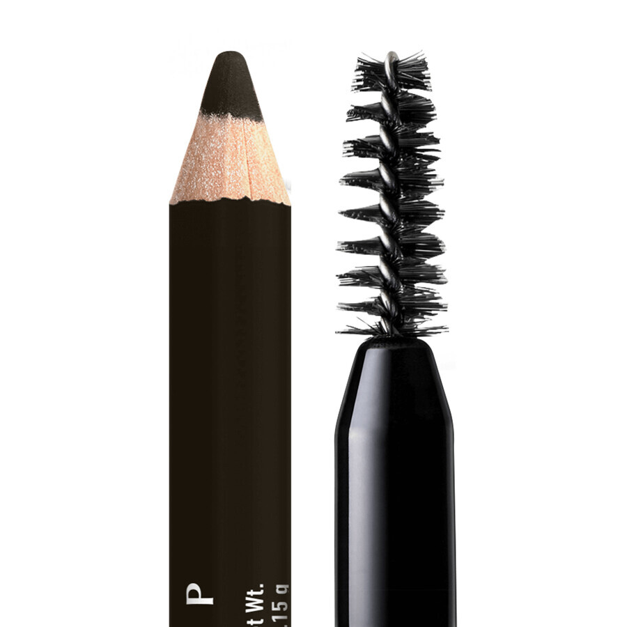 NYX Professional Makeup Powder Louder Brow Pencil Creion pentru sprâncene, negru