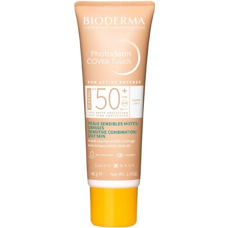 Bioderma Photoderm Cover Touch Mineral Light SPF 50+, 40 g