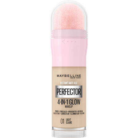 Maybelline New York Instant Perfector 4-in-1 Glow 01 Leichtes Aufhellendes Make-up, 20 ml