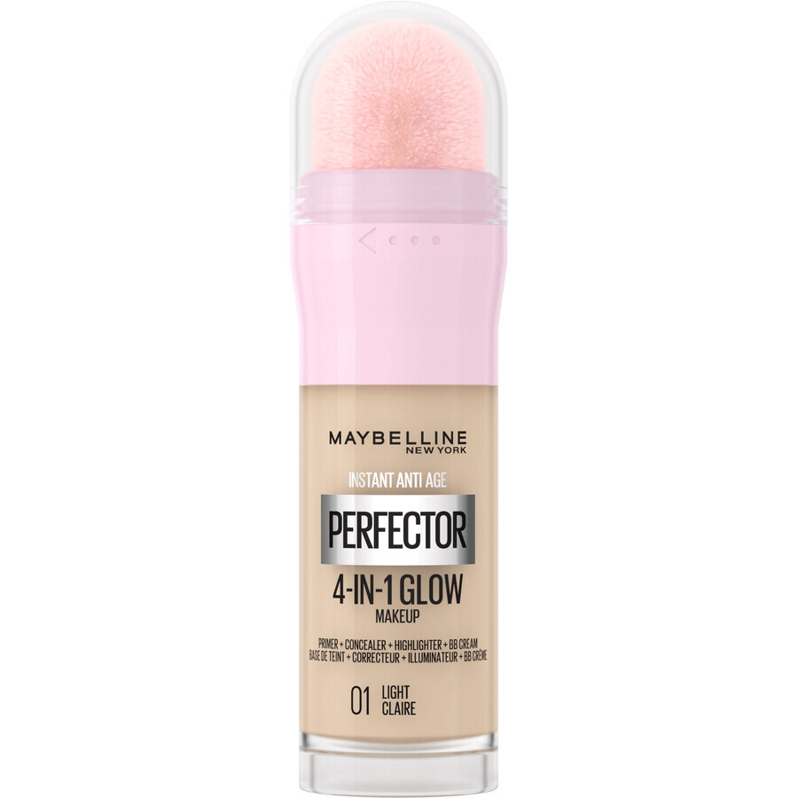 Maybelline New York Instant Perfector 4-in-1 Glow 01 Leichtes Aufhellendes Make-up, 20 ml