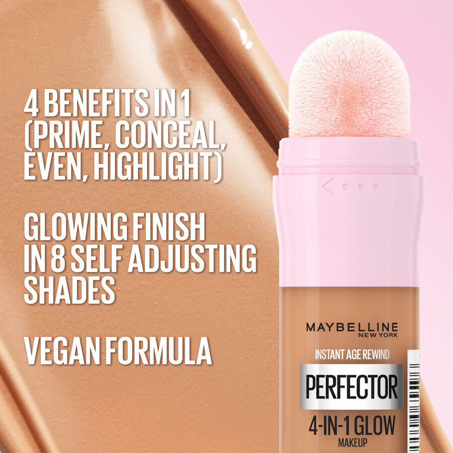 Maybelline New York Instant Perfector 4-in-1 Glow 01 Leichtes Aufhellendes Make-up, 20 ml