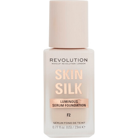 Revolution Skin Silk Silk Serum Foundation Foundation F2 Makeup 23 ml