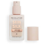 Revolution Skin Silk Silk Serum Foundation Foundation F2 Makeup 23 ml