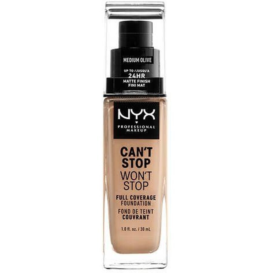 NYX Professional Makeup Can't Stop Won't Stop 24-Hour High-Coverage Makeup - 09 Medium Olive 30 ml