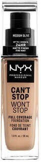 NYX Professional Makeup NYX Professional Makeup Can&#39;t Stop Won&#39;t Stop 24-Stunden Makeup mit hoher Deckkraft - 09 Medium Olive 30ml