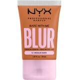 NYX Professionele Make-up Bare With Me Blur Tint 12 Make-up medium donker, 30 ml