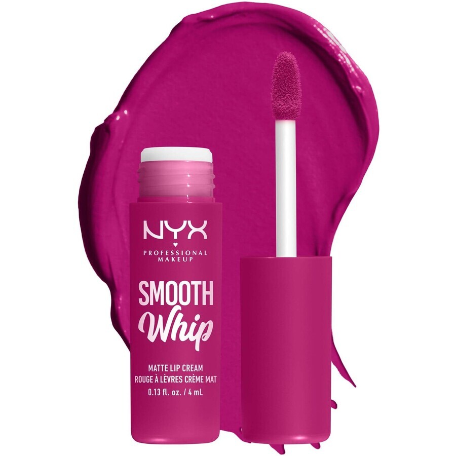 NYX Professional Makeup Smooth Whip Matte Lip Cream 09 Baby Frosting Matte Liquid Lipstick, 4 ml