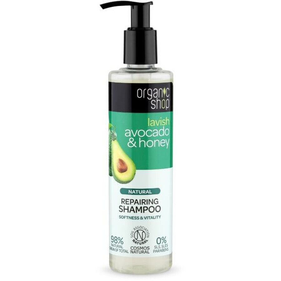 Natura Siberica Organic Shop - Avocado și miere - Șampon regenerant 280 ml