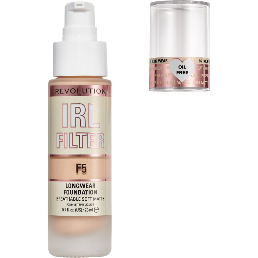 Revolution IRL Filter Longwear Foundation F5, machiaj 23 ml