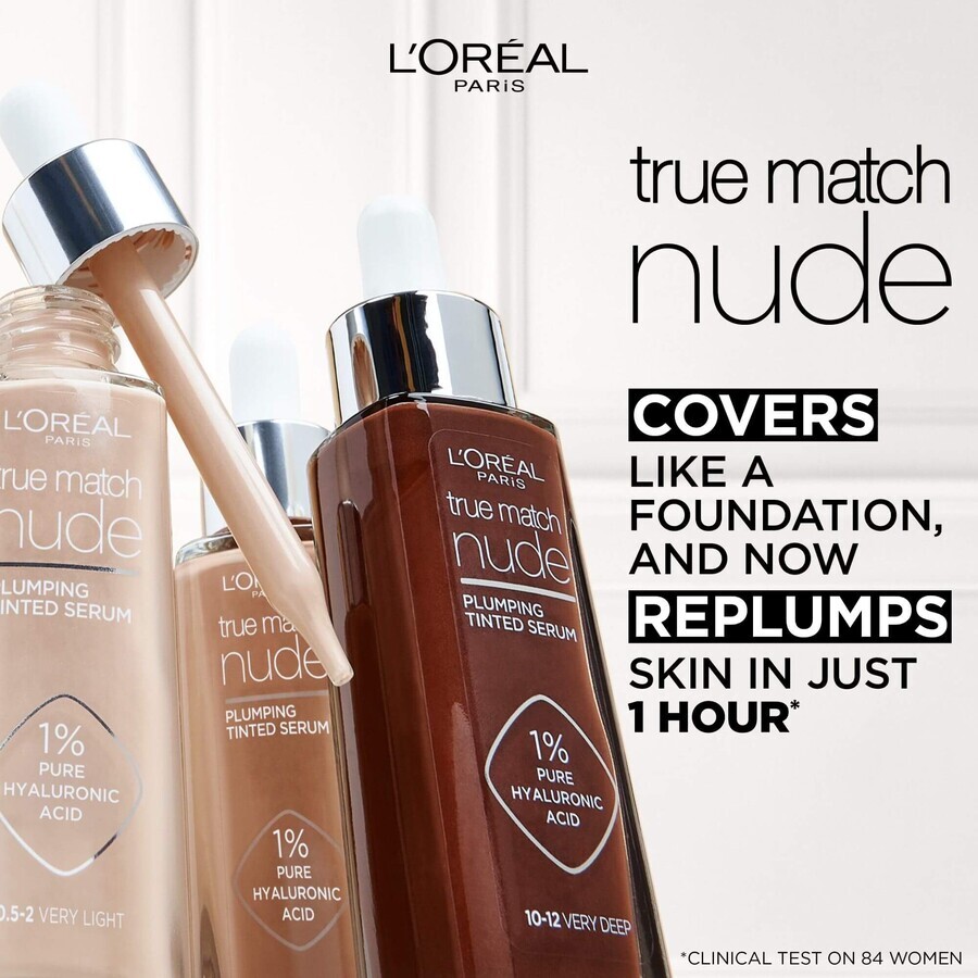 L'Oréal Paris True Match True Match Getöntes Serum Färbeserum 1-2 Rosig Hell, 30 ml