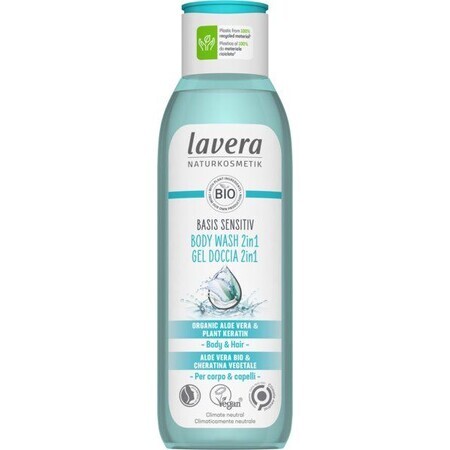 Lavera Basis Sensitiv gel de duș pentru corp și păr 2în1 250 ml