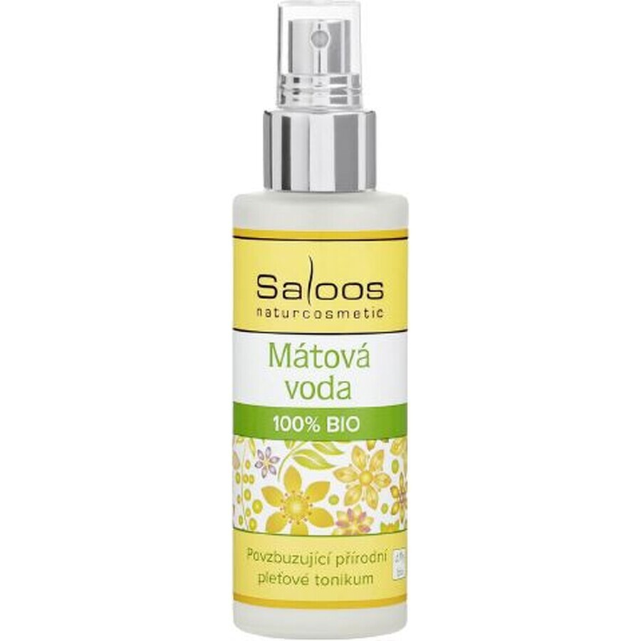 Saloos 100% apă organică de mentă 100 ml