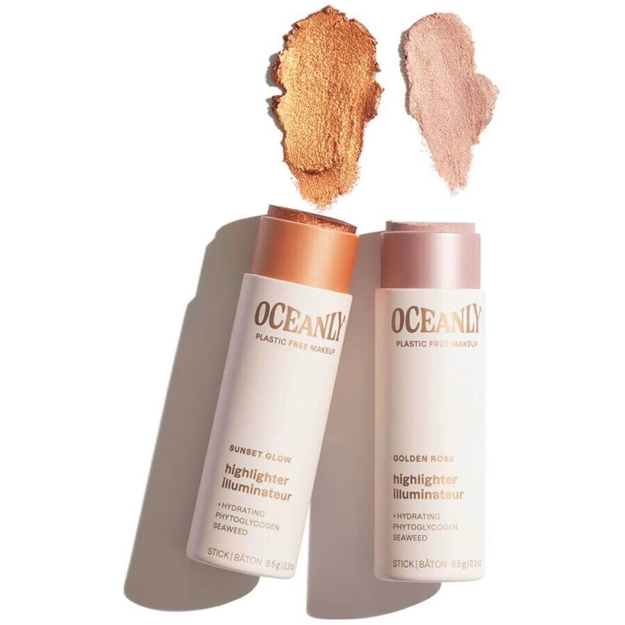 Attitude Oceanly Solid Cream Highlighter - Sonnenuntergang Glow 8,5 g