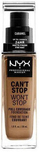 NYX Professional Makeup NYX Professional Makeup Can&#39;t Stop Won&#39;t Stop 24 Stunden Foundation mit hoher Deckkraft - 15 Caramel 30 ml