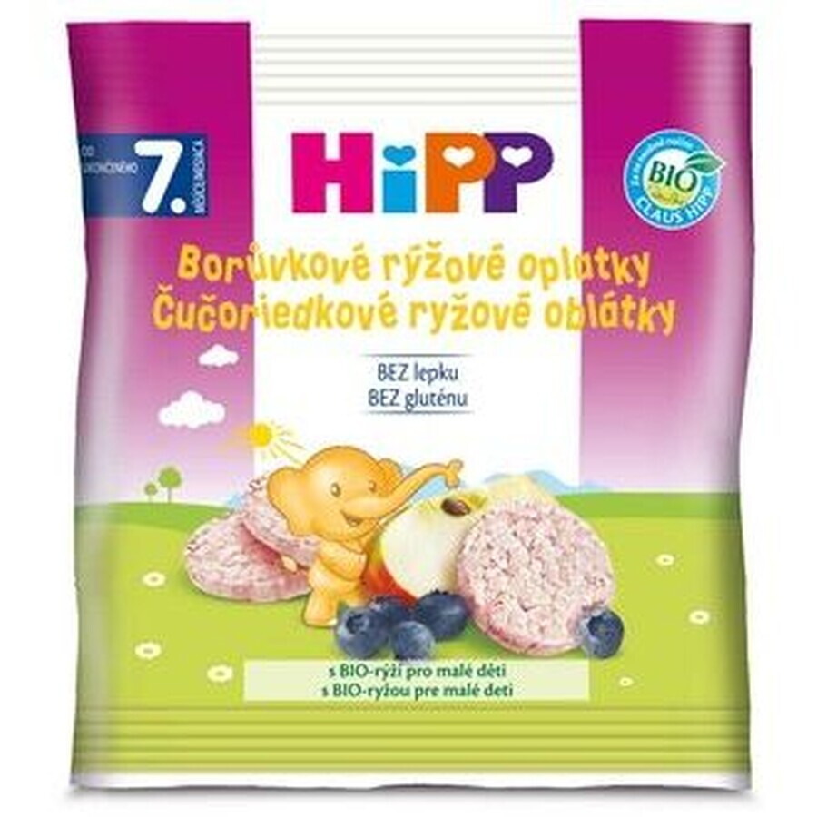 HiPP Organic Rice waffles with blueberries 30 g