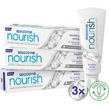 Sensodyne Nourish Sanft Beruhigende Aufhellende Zahnpasta 3 x 75 ml