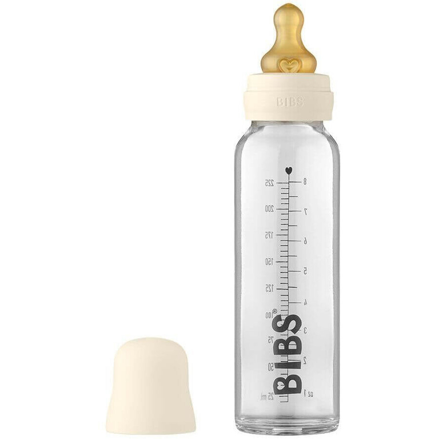 BIBS Ivory Glazen Babyfles 225 ml