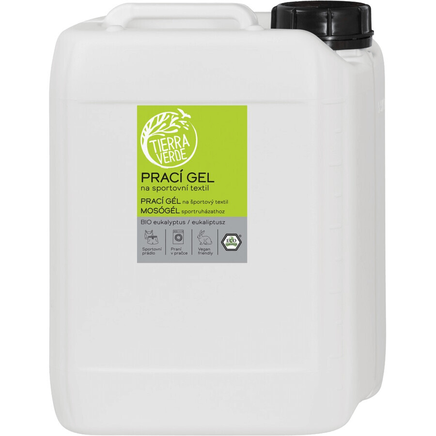 Tierra Verde Laundry gel for sports textiles with organic eucalyptus essential oil 5 l