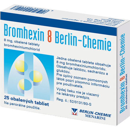 Bromhexin 8 BERLIN-CHEMIE 8 mg 25 Tabletten