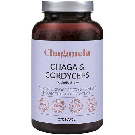 Chaganela Chaga Extrakt mit Cordyceps 270 Kapseln