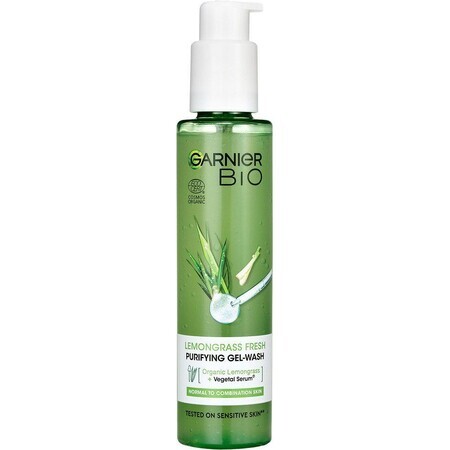 Garnier BIO Gel limpiador intensivo con aceite esencial de lemongrass y aloe vera 150 ml