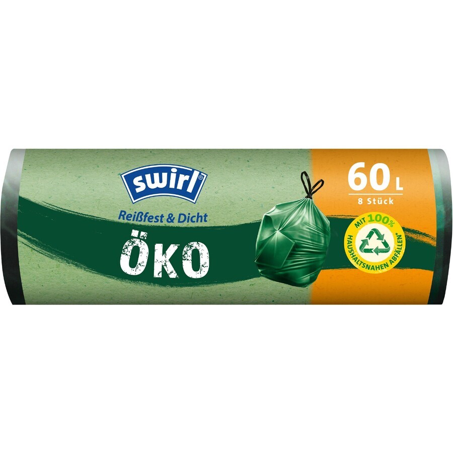 Swirl EKO 60L (100% Umwälzung) Swirl Einziehbare Beutel 8 Stück