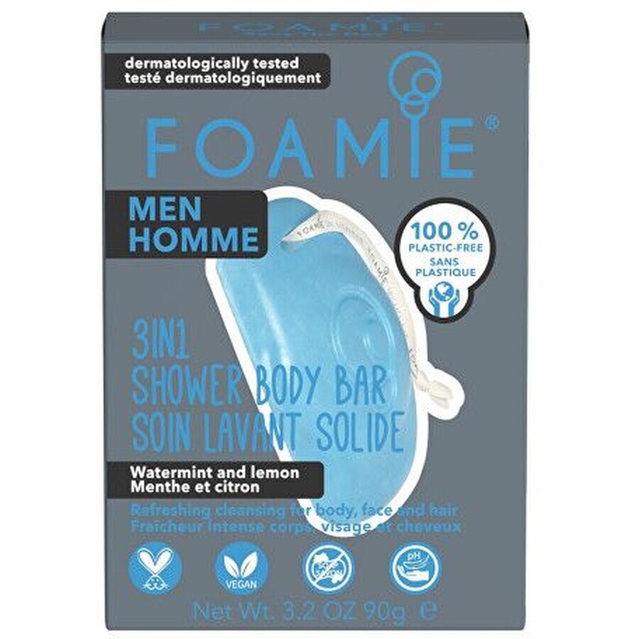 Foamie 3in1 pentru bărbați Seas The Day Shower Syndet