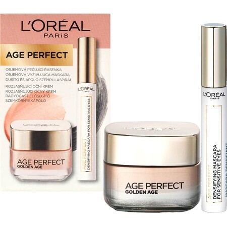 L'Oréal Paris Age Perfect - Golden Age Set - volumisierende Wimperntusche + Augencreme 22,4 ml