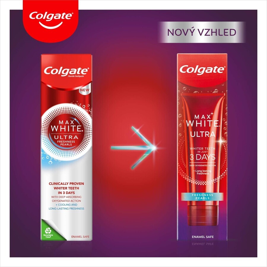 Colgate Max White Ultra Fresh Pearls aufhellende Zahnpasta 50 ml