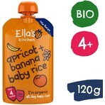 Ella's Kitchen Arroz ecológico para bebés con plátanos y albaricoques 120 g