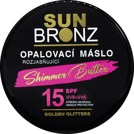 Vivaco Sun Bronzing Sonnenschutzöl mit schimmerndem Glitzer SPF15, 100 ml