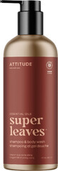 Attitude Nat&#252;rliches Shampoo und K&#246;rperseife (2 in 1) Super Leaves Essentials - Bergamotte &amp; Ylang Ylang 473 ml