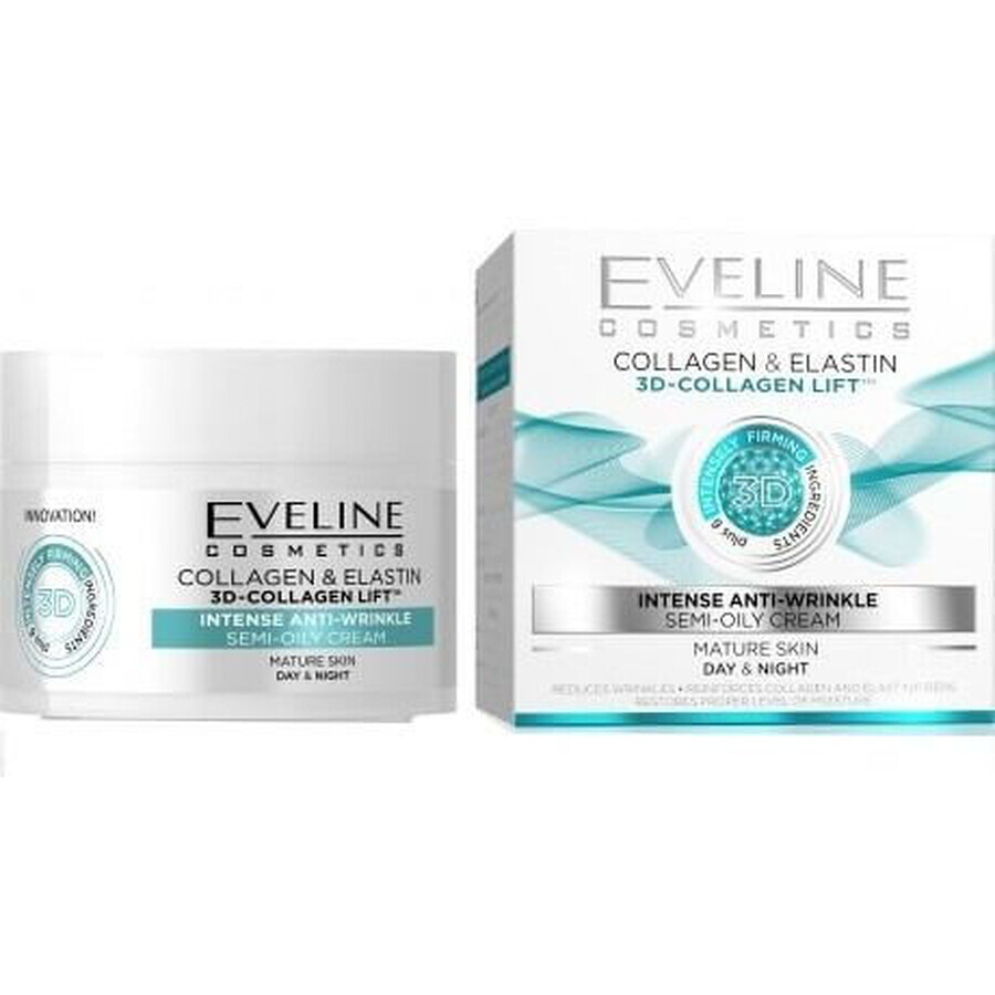 Eveline Cosmetics 3D Colagen & Elastin Cremă de zi/noapte 50 ml