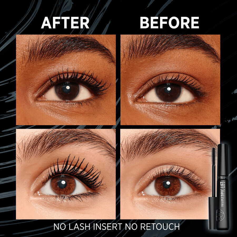 Mascara L'Oréal Paris Telescopic Lift Extra Black, 9.9 ml