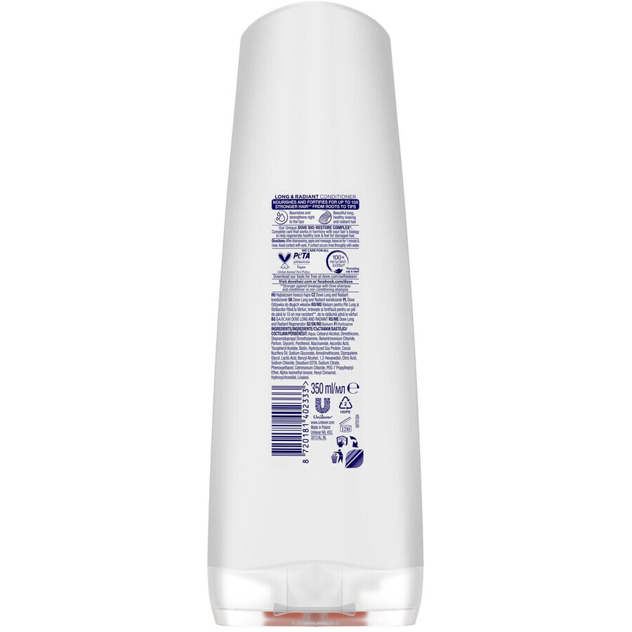 Dove Lang und strahlend Conditioner 350 ml