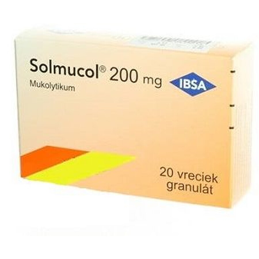 Solmucol 200 mg granule 20 pcs