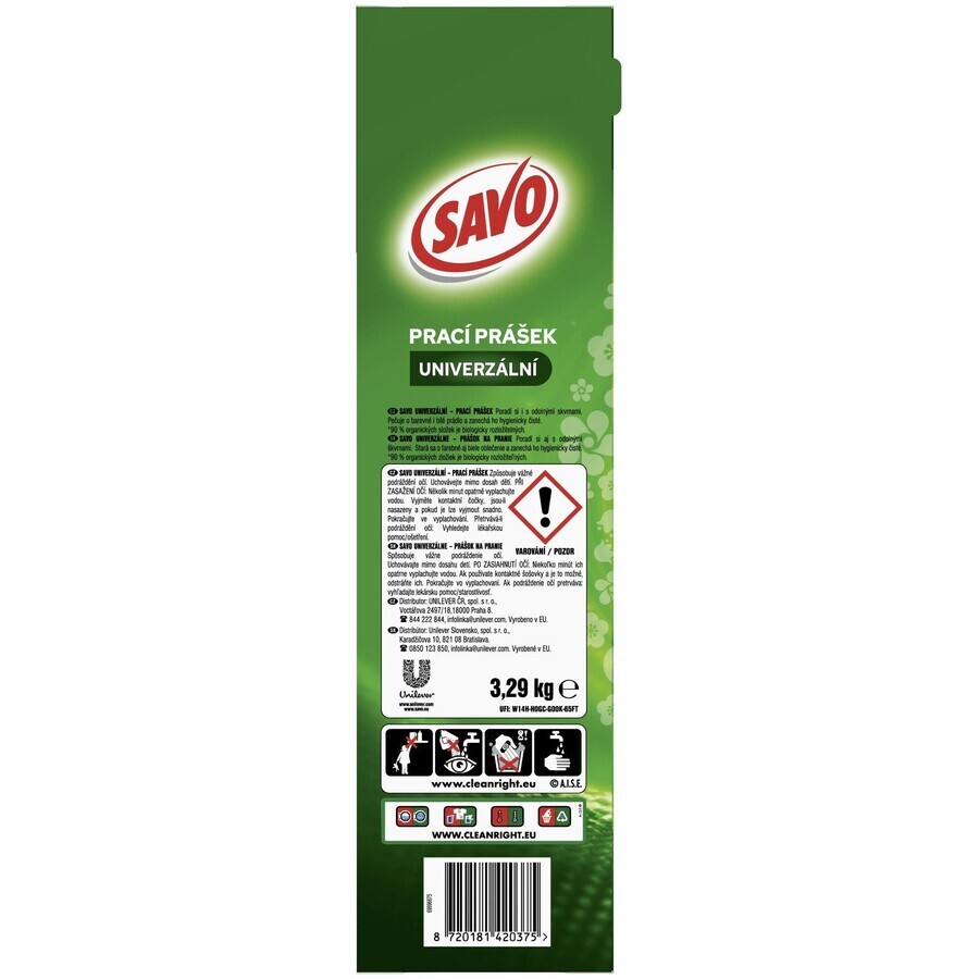 Savo Universal washing powder 3.29 kg