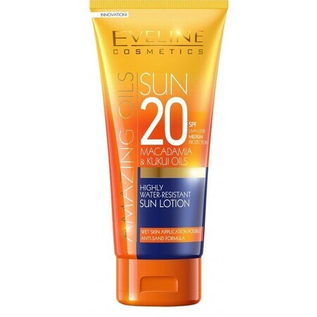 Eveline Cosmetics SunCare Loțiune de protecție solară impermeabilă SPF20, 200 ml