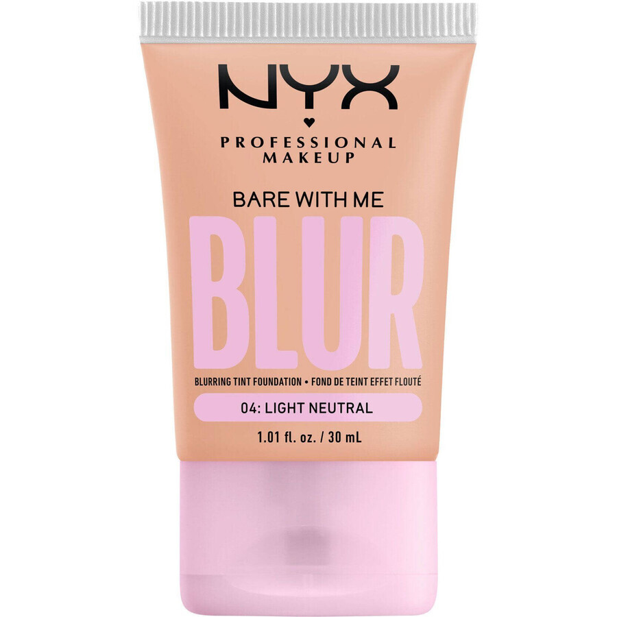 NYX Professional Makeup Bare With Me Blur Tint 04 Machiaj neutru deschis 30 ml