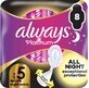 Always Platinum secure Night 8 extra Damenbinden mit Fl&#252;geln