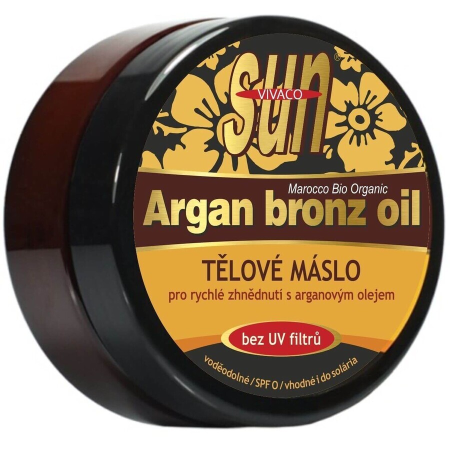 Vivaco Unt de corp cu ulei de argan 200 ml