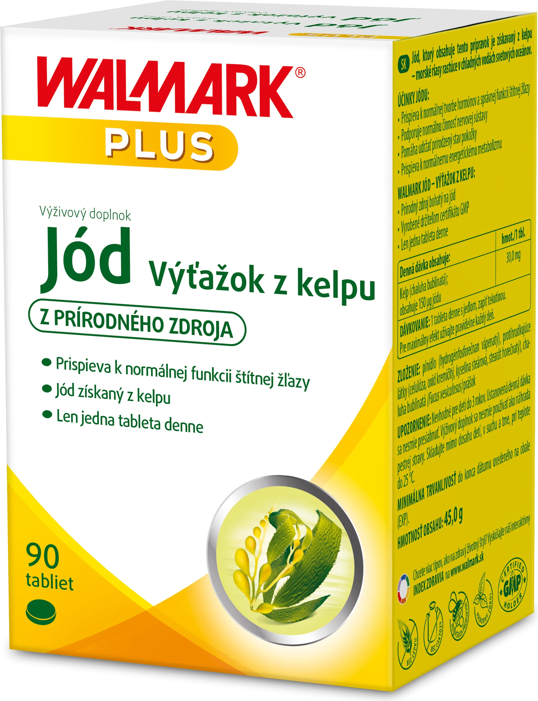 Walmark Jod-Kelp-Extrakt plus 90 Tabletten