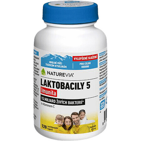 NatureVia Swiss Lactobacilli 5 Immunity 120cps 120 cápsulas