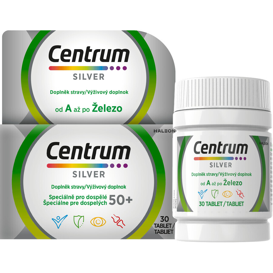 Centrum Silver 50+ glutenfrei, 30 Tabletten