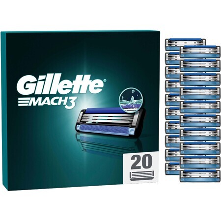 Capete de ras de schimb Gillette Mach3 pentru bărbați 20 buc