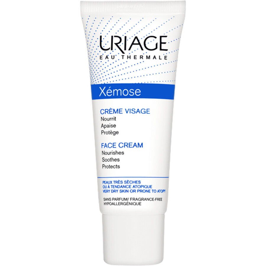 Uriage Xémose Crème Visage Cremă facială hrănitoare pentru ten uscat și atopic 40 ml