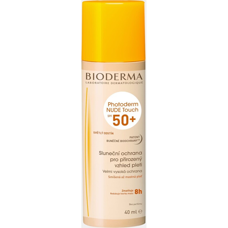 Bioderma Photoderm NUDE Touch SPF50 + fluid colorat ușor 40 ml